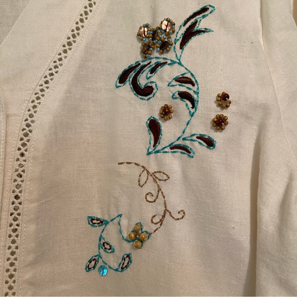 Vintage Napa Valley Linen/Rayon Blouse - Picture 3 of 6